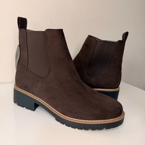 Kensie Dark Brown Ankle Booties